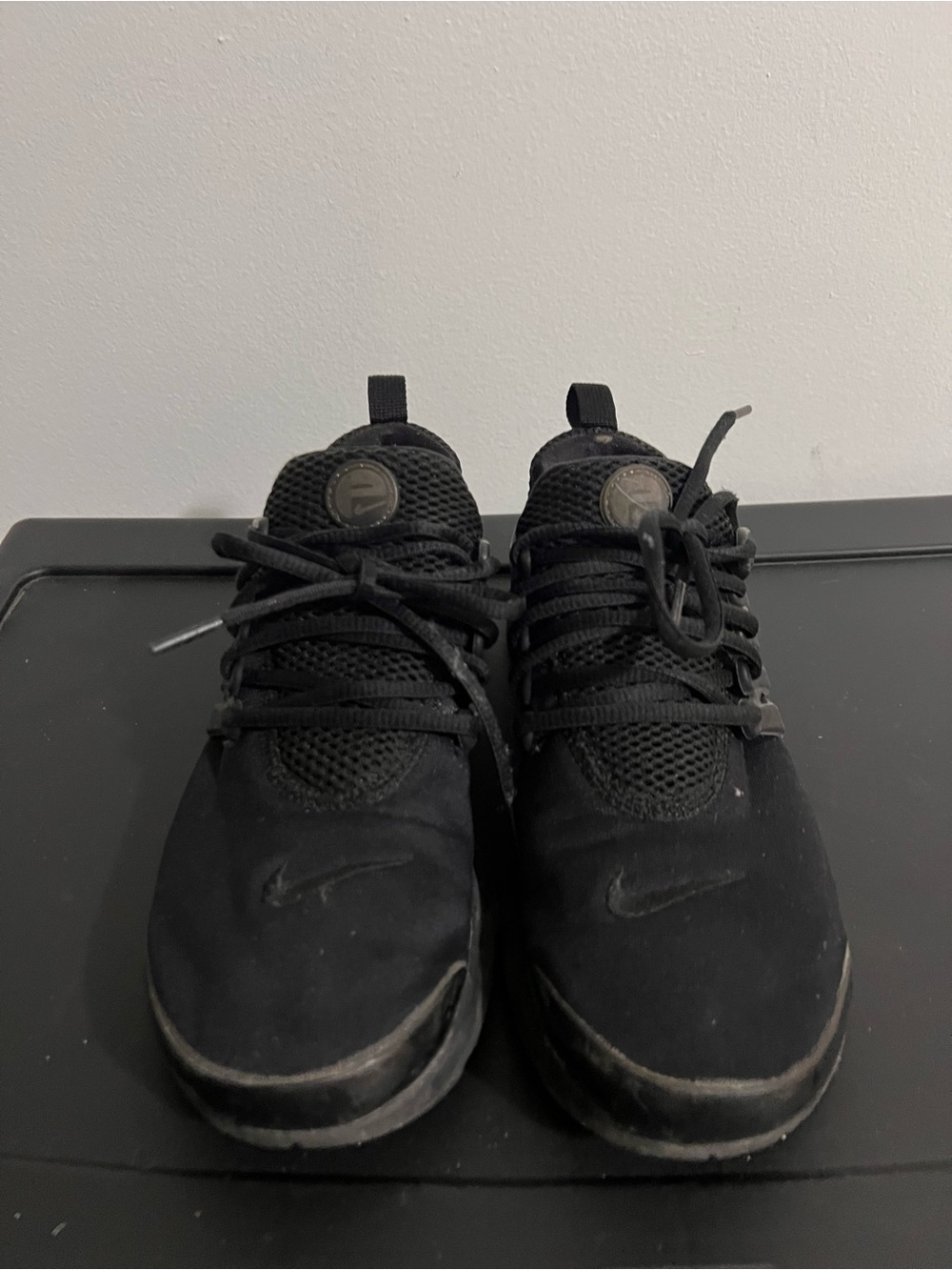 Nike Air Presto GS Triple Kids Black Sneakers US Size 7Y - Picture 2 of 7